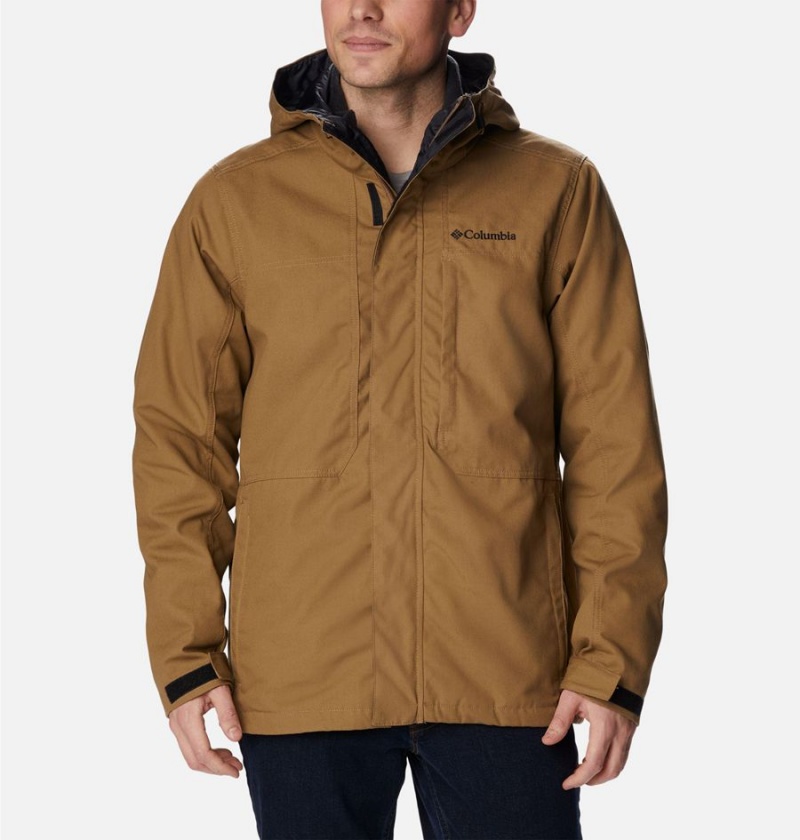 Brown Men\'s Columbia Loma Vista Interchange 3 In 1 Jackets | NMTWZ-0765