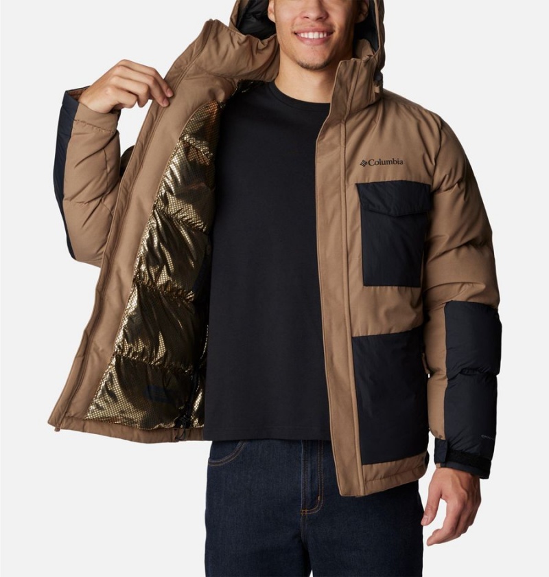 Brown Men's Columbia Marquam Peak Fusion Insulated Puffer Jacket | YVTJI-4753