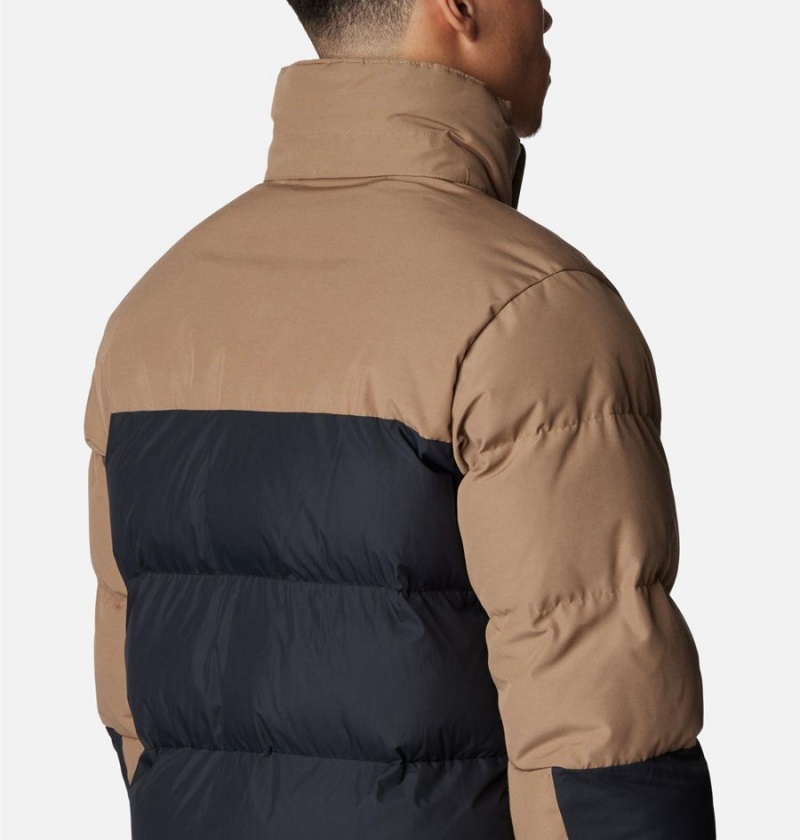 Brown Men's Columbia Marquam Peak Fusion Insulated Puffer Jacket | YVTJI-4753