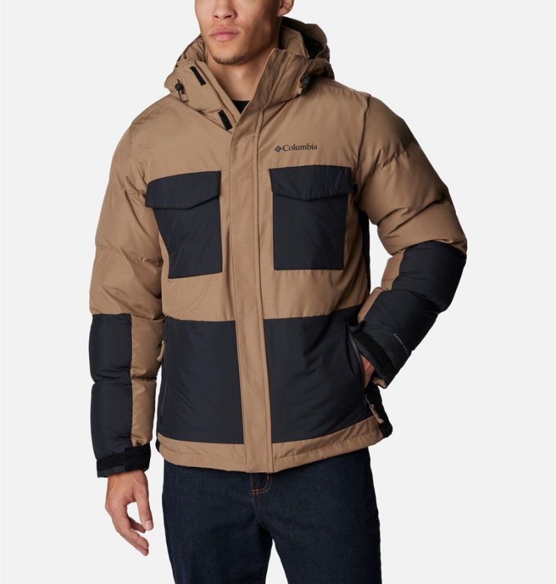 Brown Men\'s Columbia Marquam Peak Fusion Insulated Puffer Jacket | YVTJI-4753