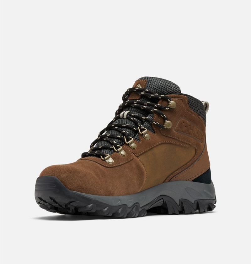 Brown Men's Columbia Newton Ridge Plus II Suede Waterproof Boot Hiking Shoes | LIARS-2658