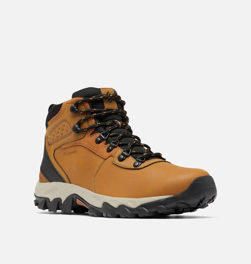 Brown Men's Columbia Newton Ridge Plus II Waterproof Boot Hiking Shoes | VQPOM-6748