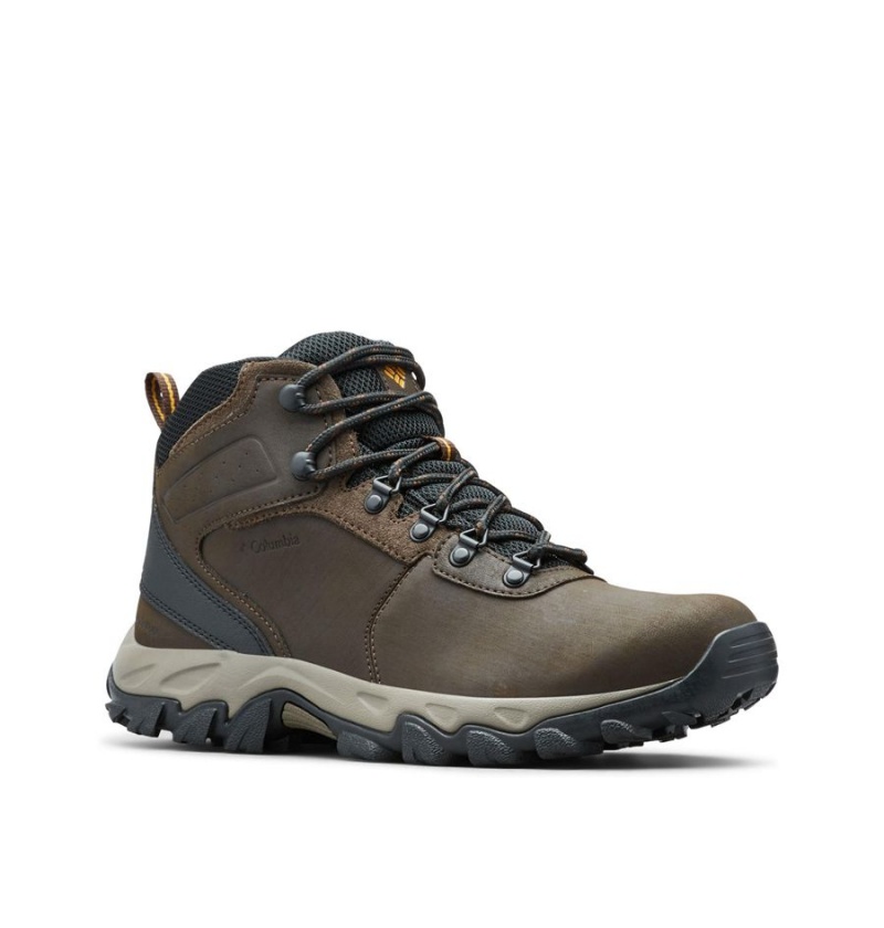 Brown Men's Columbia Newton Ridge Plus II Waterproof Boot Hiking Shoes | AGWNK-6849