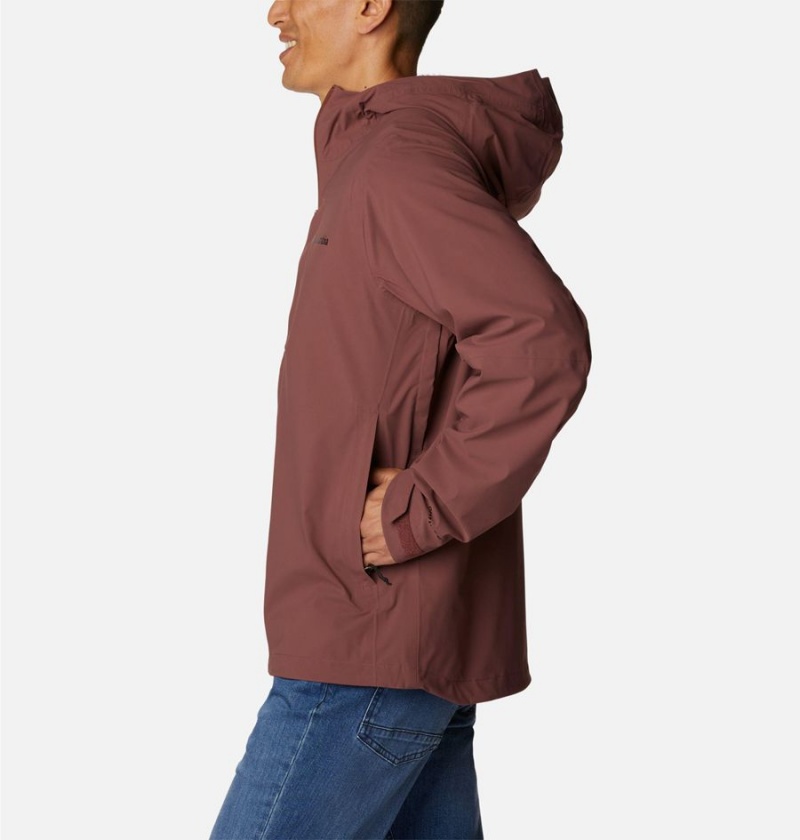 Brown Men's Columbia Omni-Tech Ampli-Dry Shell Rain Jacket | YPLCE-1206