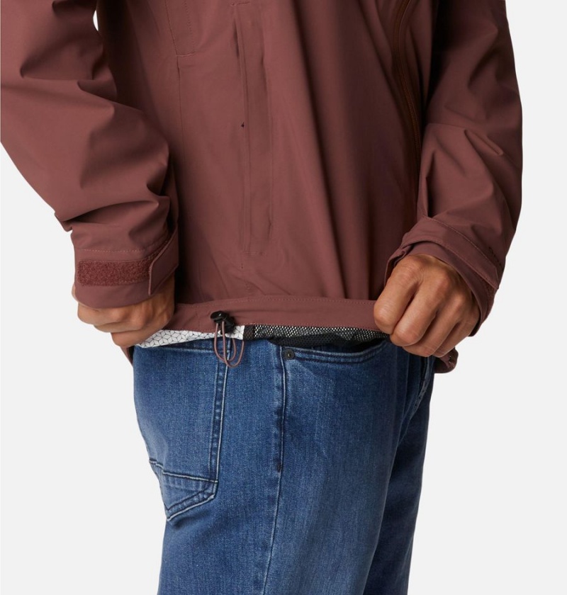 Brown Men's Columbia Omni-Tech Ampli-Dry Shell Rain Jacket | YPLCE-1206