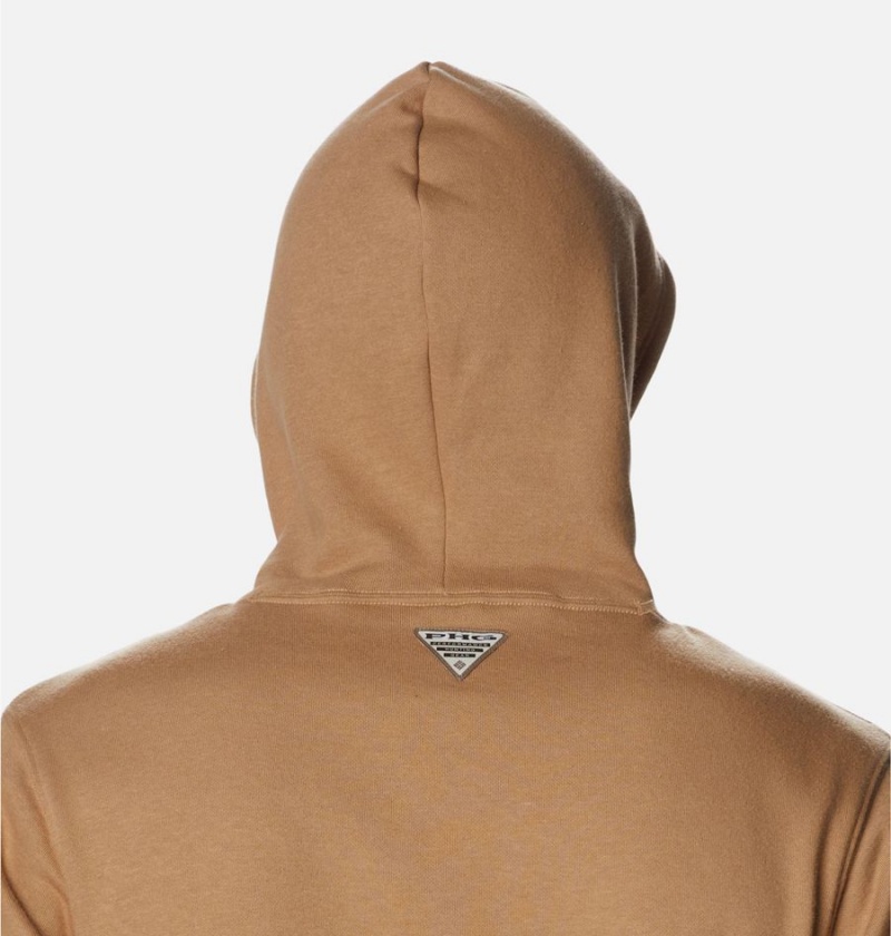 Brown Men's Columbia PHG Game Flag II Hoodie | UBCSF-4578