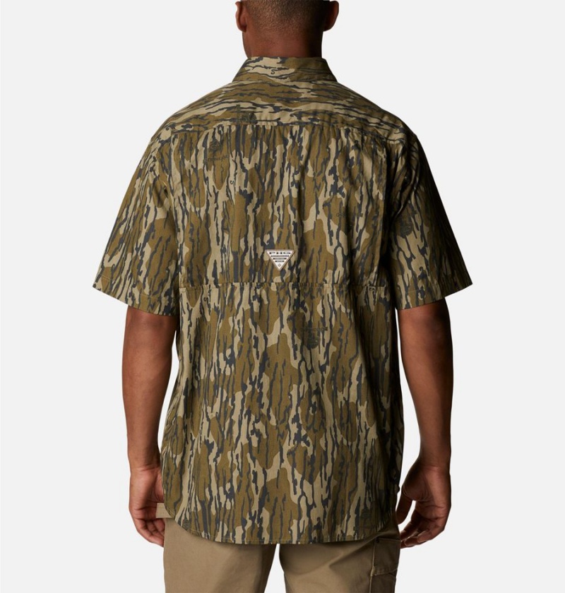 Brown Men's Columbia PHG Super Sharptail Short Sleeve Shirt | WYILB-6804