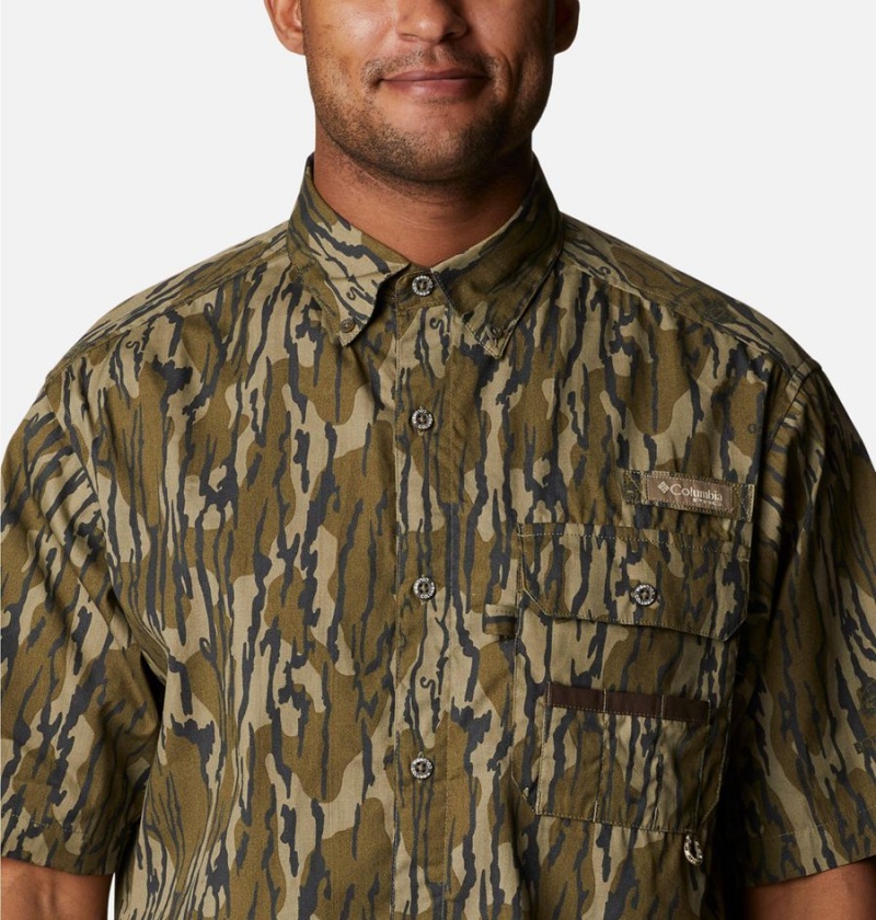 Brown Men's Columbia PHG Super Sharptail Short Sleeve Shirt | WYILB-6804