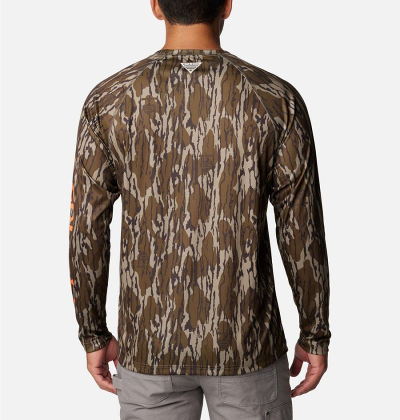 Brown Men's Columbia PHG Super Terminal Shot Long Sleeve T-Shirt | PDCFM-9162