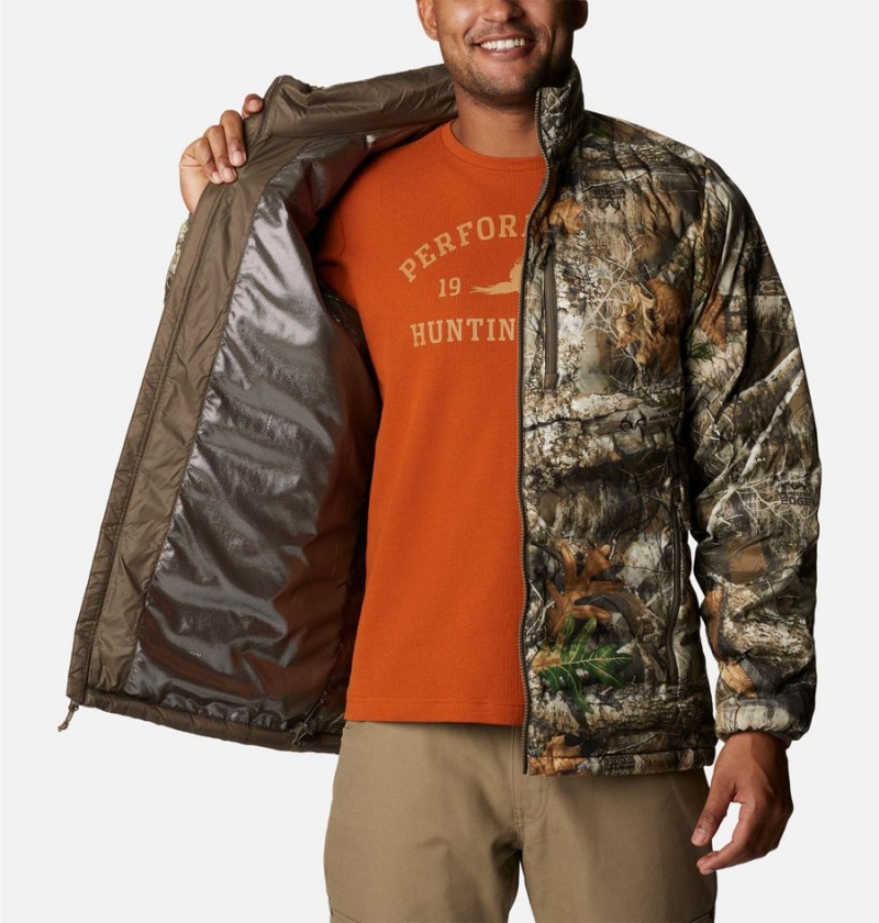 Brown Men's Columbia PHG Trophy Rack Omni Heat Heat Seal Puffer Insulated Puffer Jacket | MLTDQ-5268