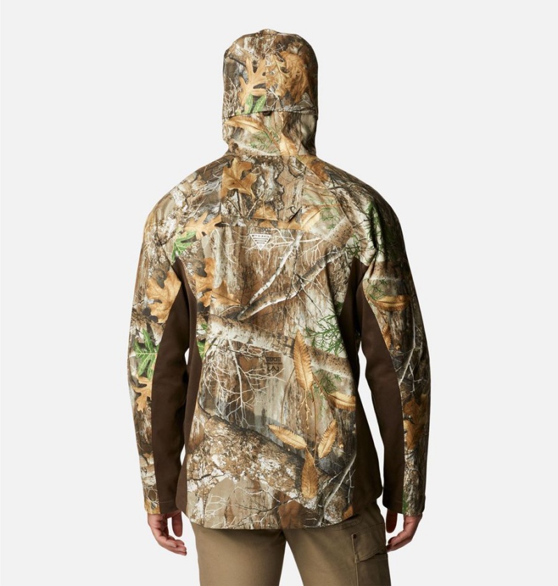 Brown Men's Columbia PHG Trophy Rack Silent Rain Jacket | SWIFK-3179