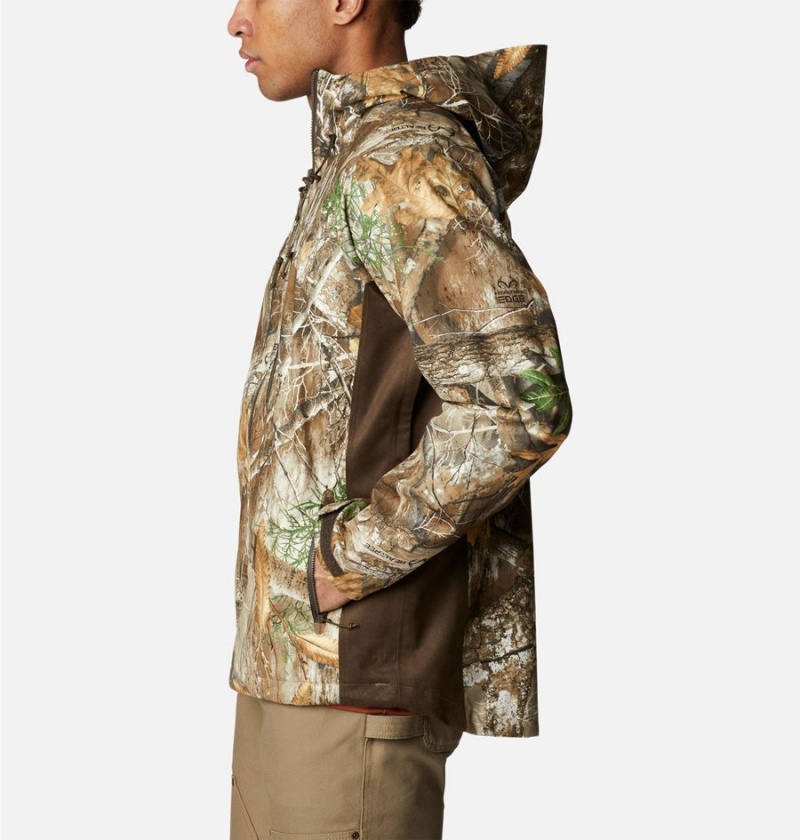 Brown Men's Columbia PHG Trophy Rack Silent Rain Jacket | SWIFK-3179