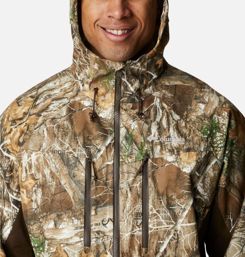 Brown Men's Columbia PHG Trophy Rack Silent Rain Jacket | SWIFK-3179