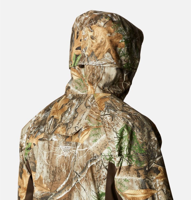 Brown Men's Columbia PHG Trophy Rack Silent Rain Jacket | SWIFK-3179