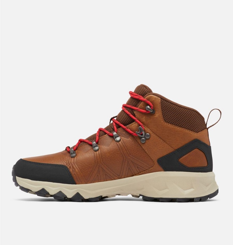 Brown Men's Columbia Peakfreak II Mid OutDry Leather Hiking Shoes | RPSWC-0946