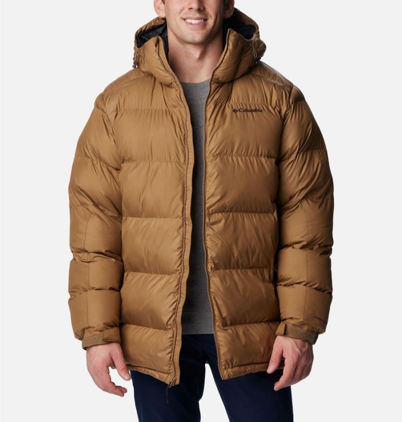 Brown Men's Columbia Pike Lake Parka Insulated Puffer Jacket | ZTMVL-2401