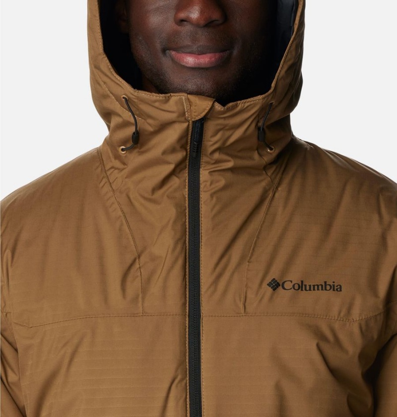 Brown Men's Columbia Point Park Insulated Puffer Jacket | MOZRT-7895