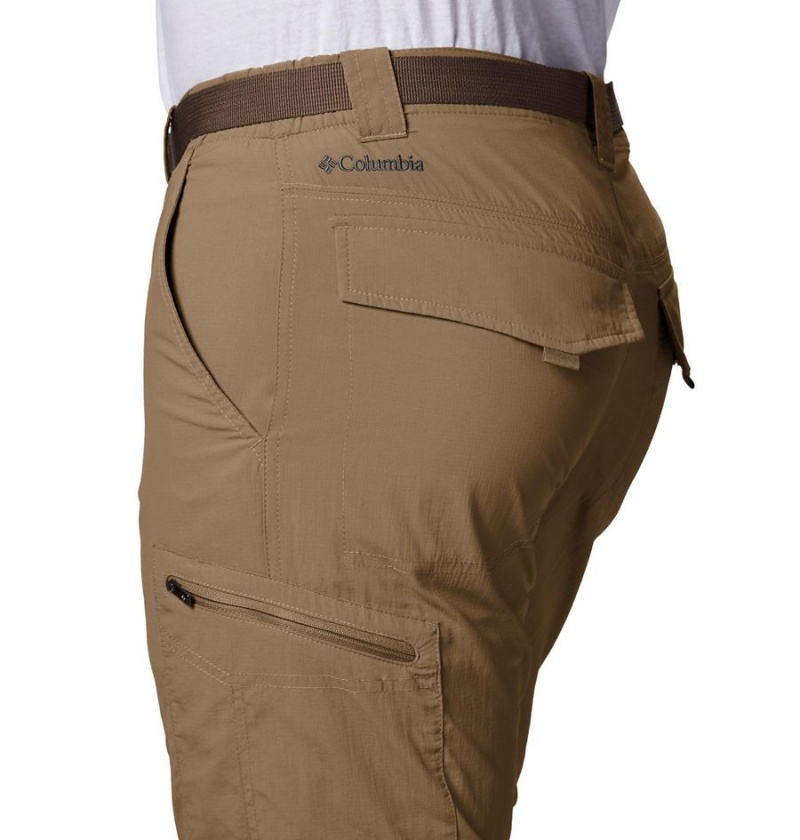 Brown Men's Columbia Silver Ridge Convertible Pants | BQFZR-9420