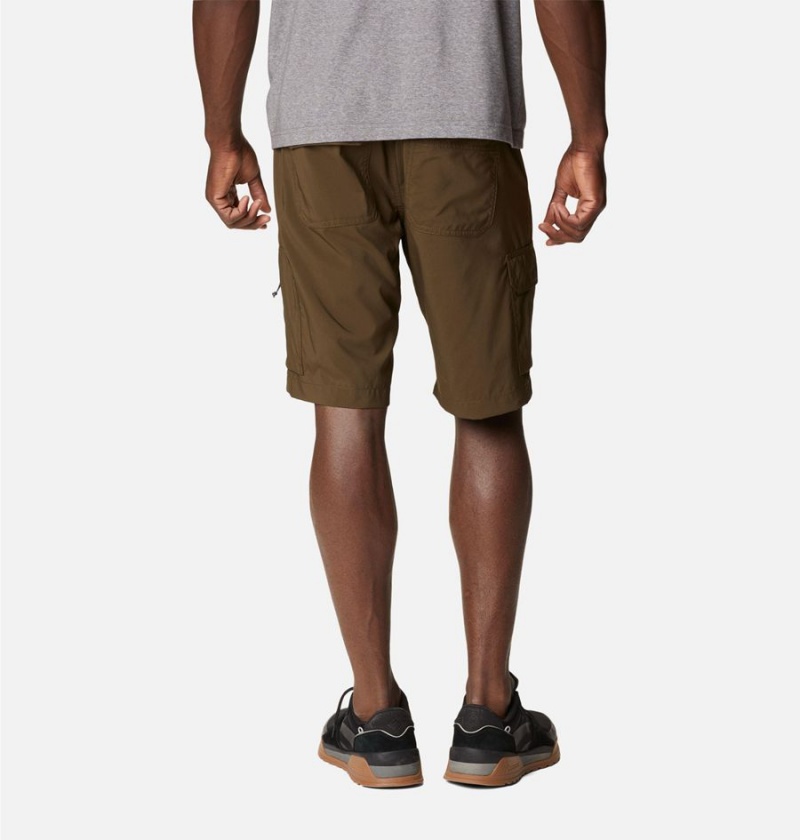 Brown Men's Columbia Silver Ridge Utility Cargo Shorts | PKXTC-8793