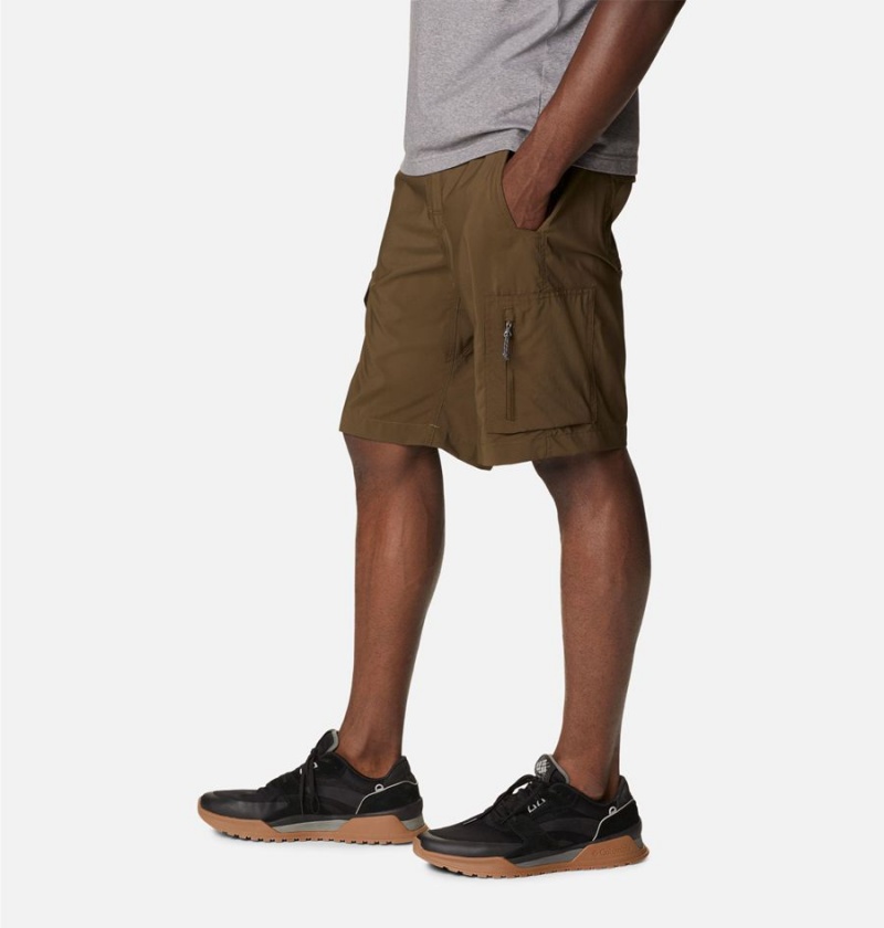 Brown Men's Columbia Silver Ridge Utility Cargo Shorts | PKXTC-8793