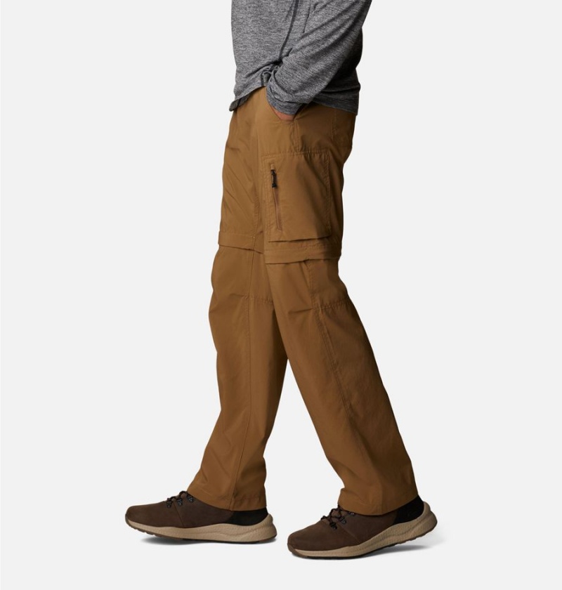 Brown Men's Columbia Silver Ridge Utility Convertible Pants | MIHNV-9264