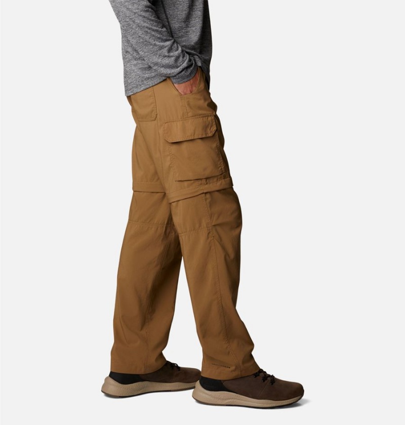 Brown Men's Columbia Silver Ridge Utility Convertible Pants | MIHNV-9264