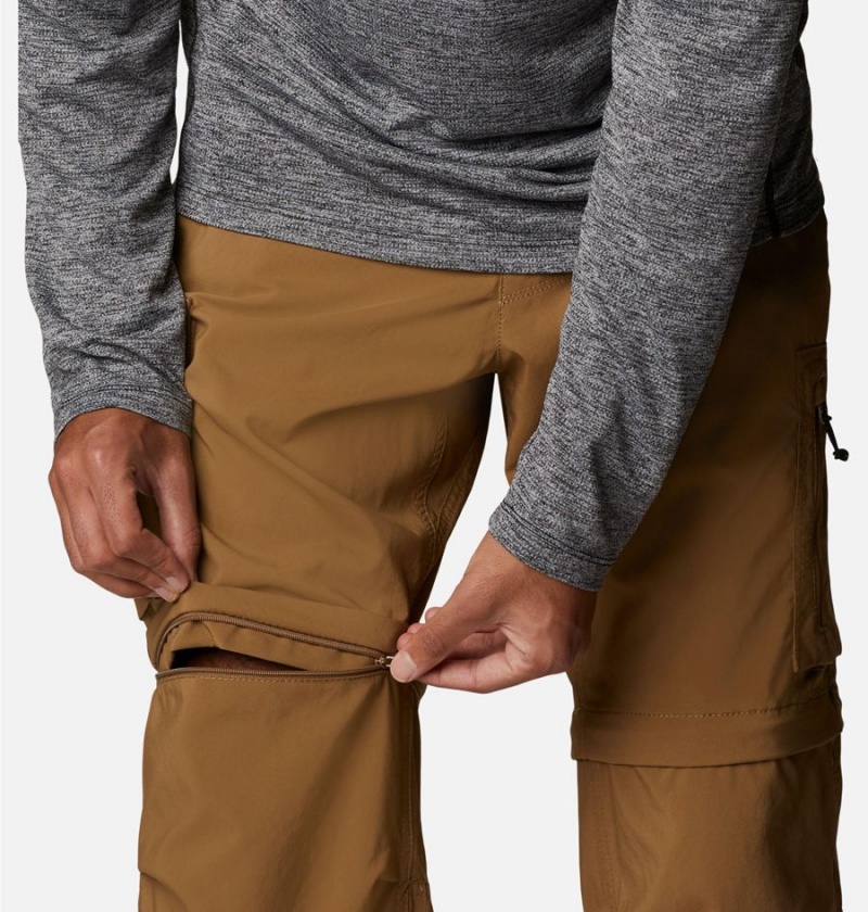 Brown Men's Columbia Silver Ridge Utility Convertible Pants | MIHNV-9264