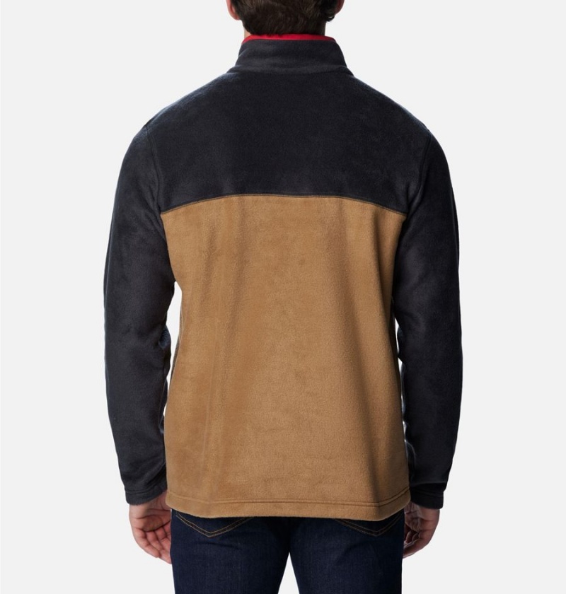 Brown Men's Columbia Steens Mountain Half Snap Fleece Pullover | VWXEC-3296