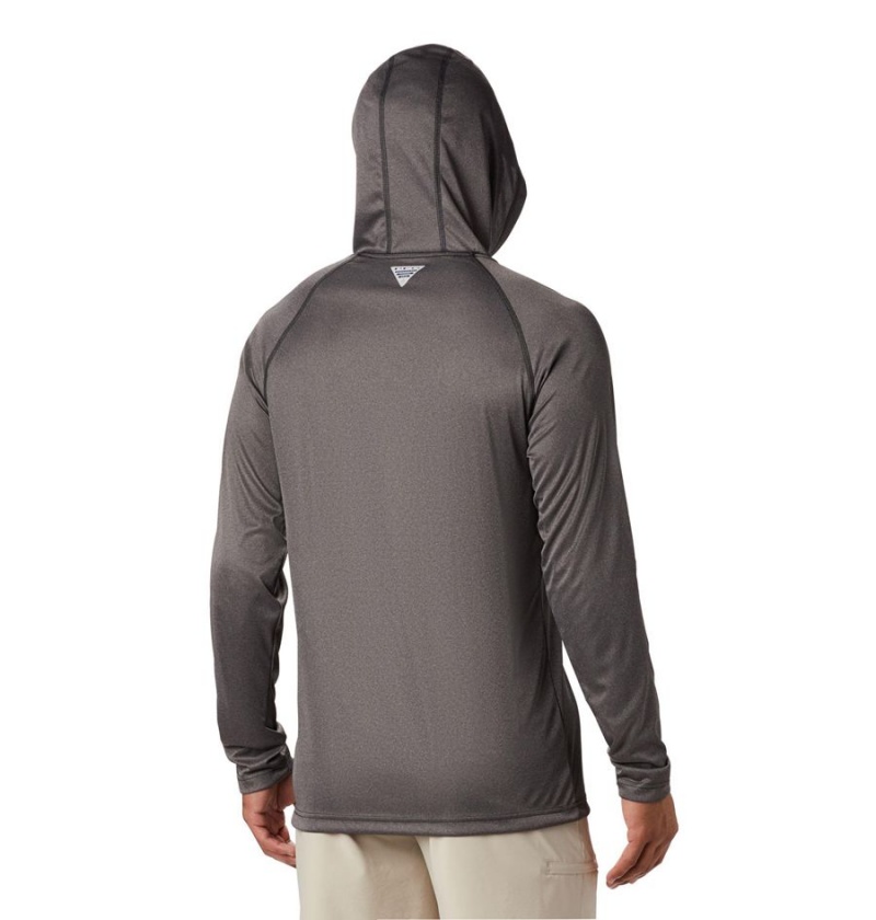 Brown Men's Columbia Terminal Tackle Heather Hoodie | CWLXJ-5841