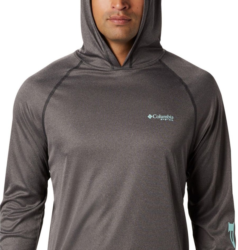 Brown Men's Columbia Terminal Tackle Heather Hoodie | CWLXJ-5841