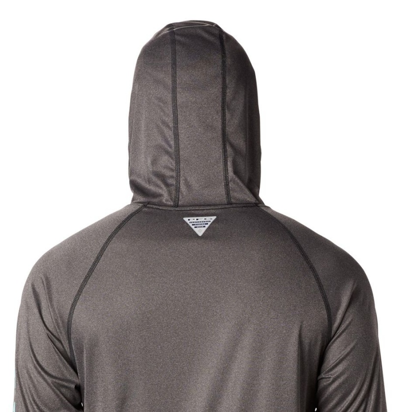 Brown Men's Columbia Terminal Tackle Heather Hoodie | CWLXJ-5841