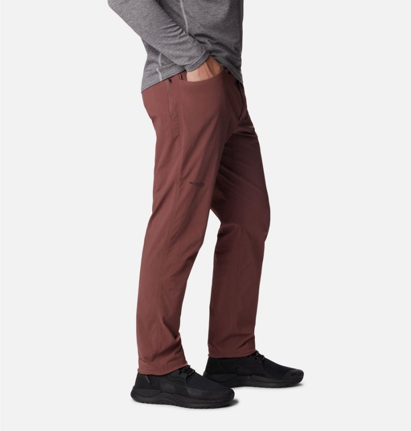 Brown Men's Columbia Titan Pass Lightweight Pants | AYNMK-5814