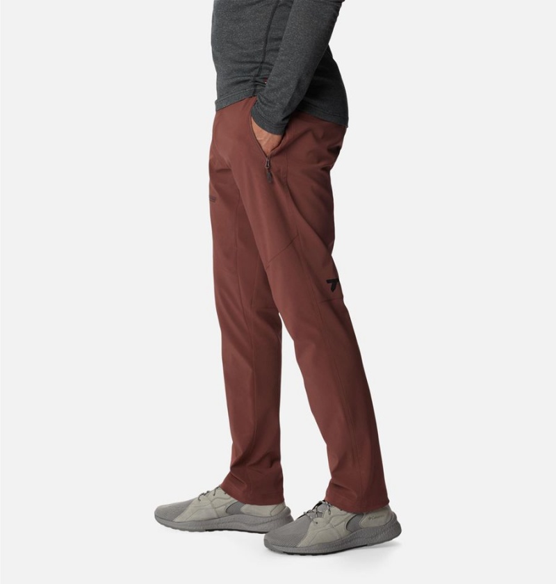 Brown Men's Columbia Titan Pass Pants | AXNZQ-2159