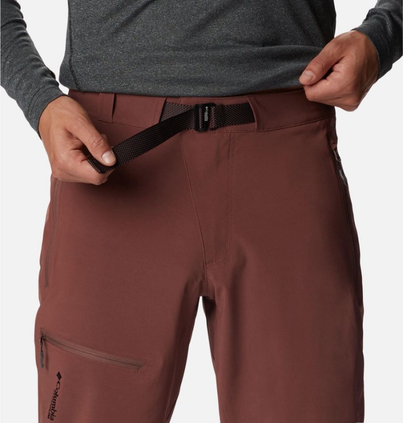 Brown Men's Columbia Titan Pass Pants | AXNZQ-2159