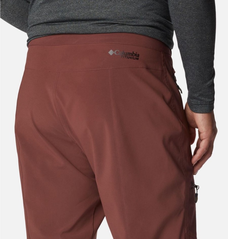 Brown Men's Columbia Titan Pass Pants | AXNZQ-2159