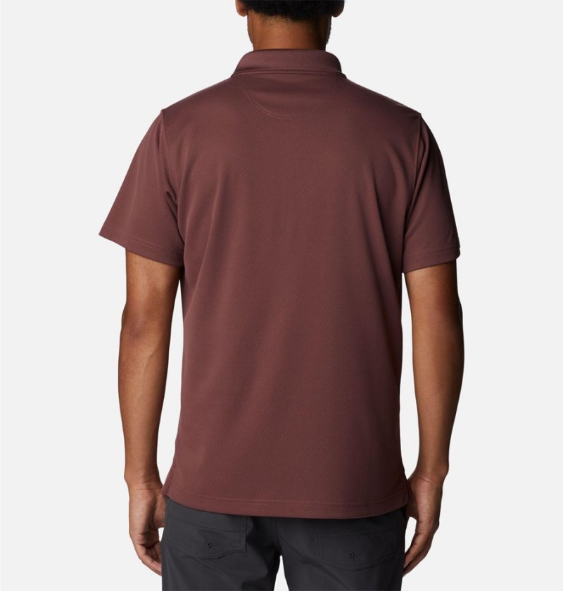 Brown Men's Columbia Utilizer Polo Shirt | VTNEY-4528