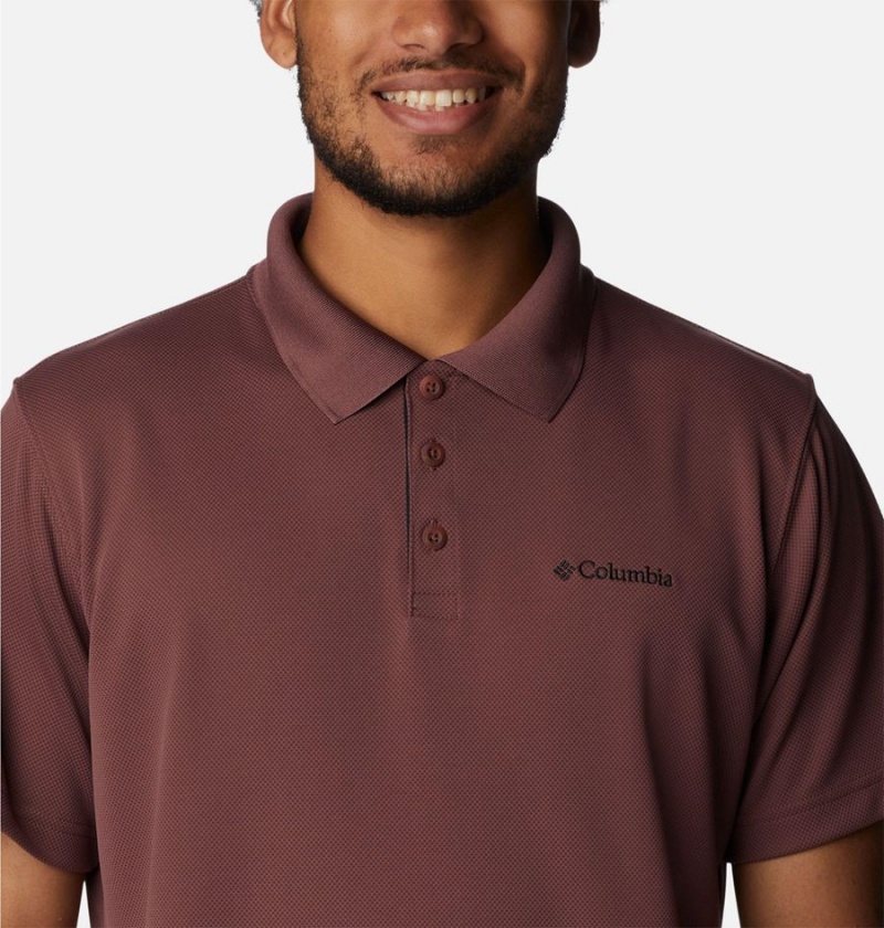 Brown Men's Columbia Utilizer Polo Shirt | VTNEY-4528