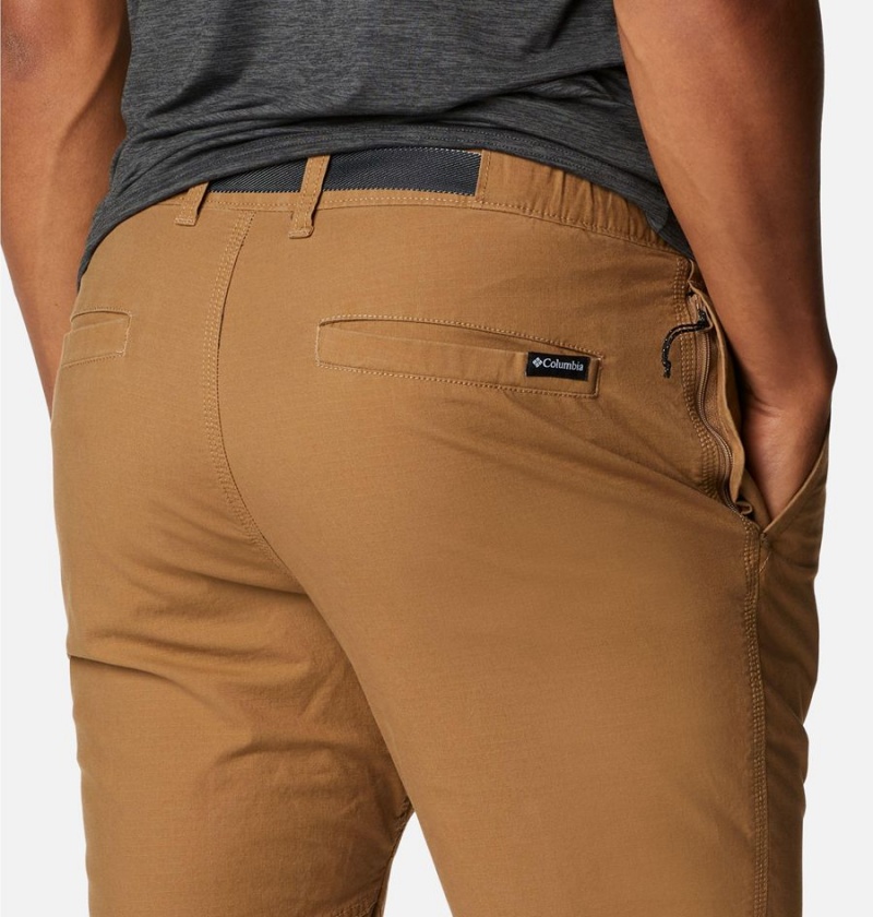 Brown Men's Columbia Wallowa Belted Pants | XNBEM-7198