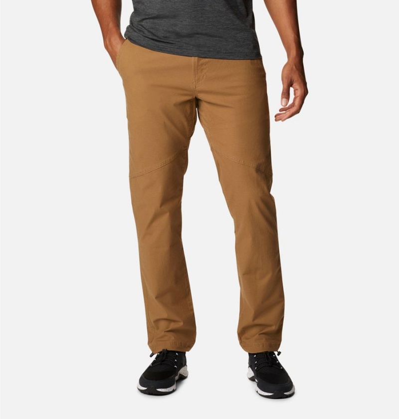 Brown Men\'s Columbia Wallowa Belted Pants | XNBEM-7198