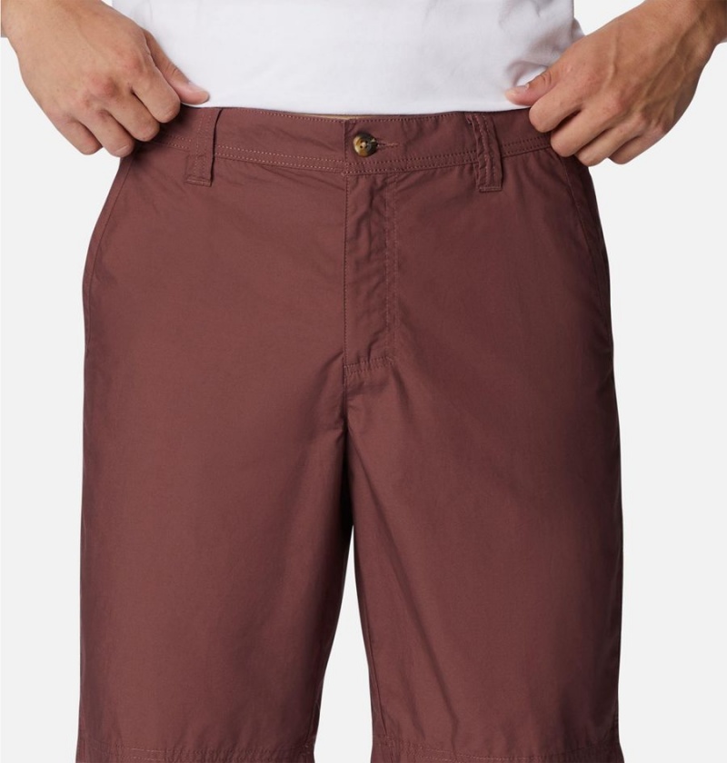 Brown Men's Columbia Washed Out Shorts | WUKEY-4158