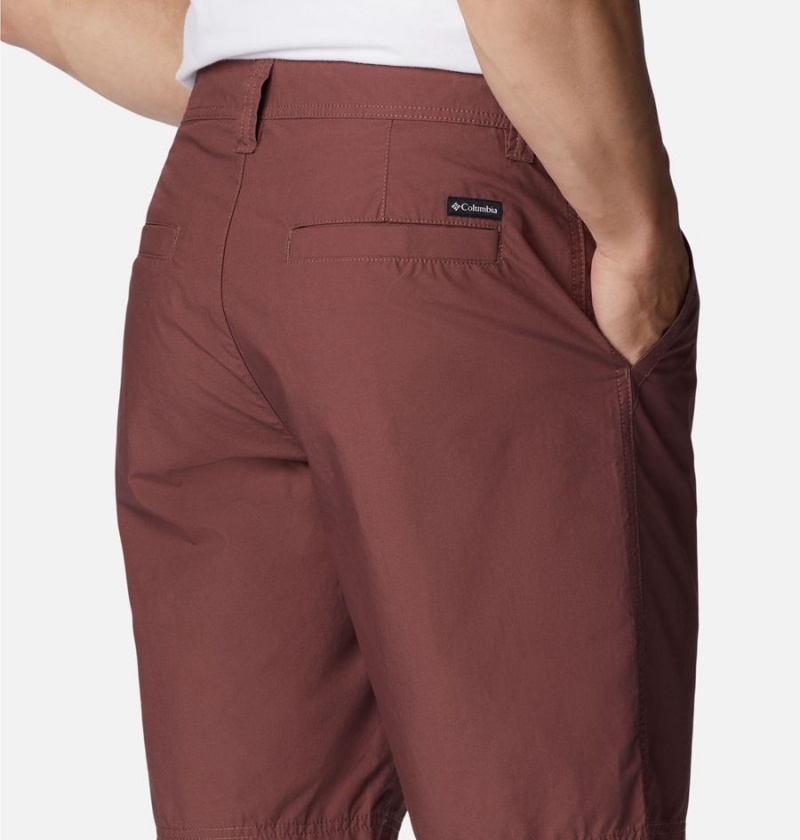 Brown Men's Columbia Washed Out Shorts | WUKEY-4158