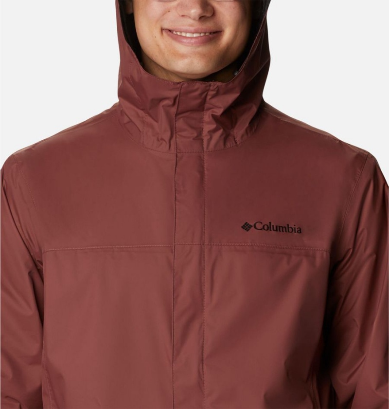 Brown Men's Columbia Watertight II Rain Jacket | IOTRH-4398