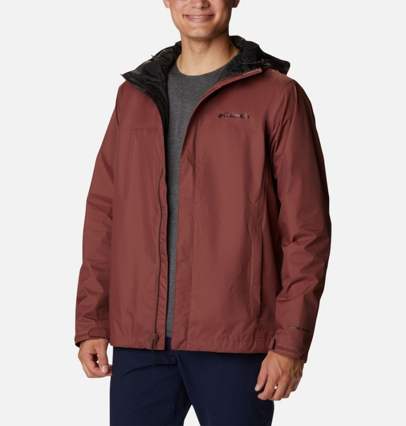 Brown Men's Columbia Watertight II Rain Jacket | IOTRH-4398