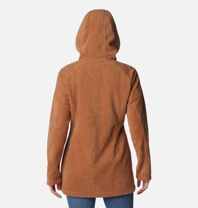 Brown Women's Columbia Benton Springs II Long Hoodie Fleece Jacket | XUDRI-9617