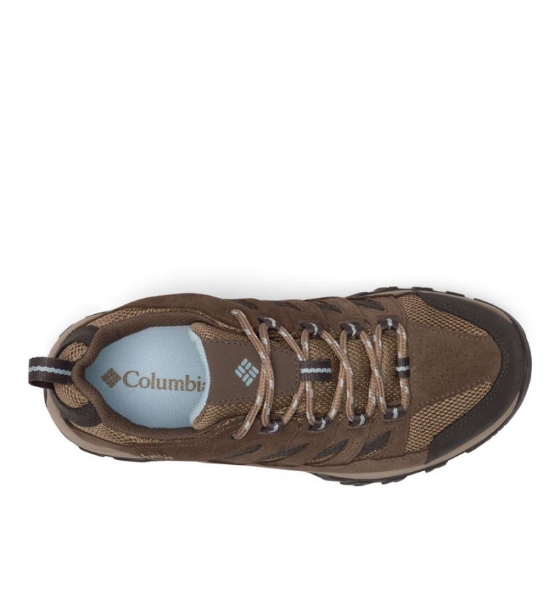 Brown Women's Columbia Crestwood Waterproof Hiking Shoes | KBILN-4685