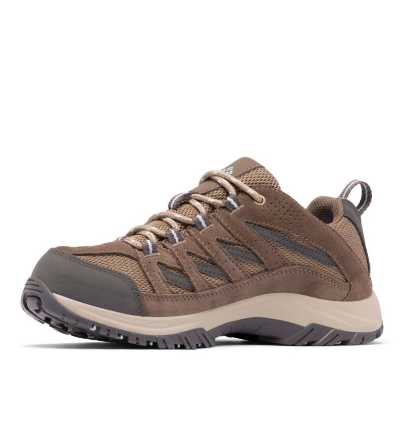 Brown Women's Columbia Crestwood Waterproof Hiking Shoes | KBILN-4685