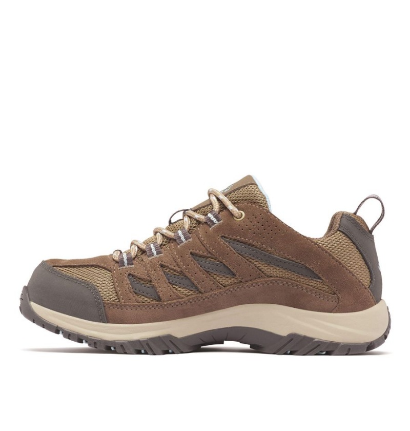 Brown Women's Columbia Crestwood Waterproof Hiking Shoes | KBILN-4685