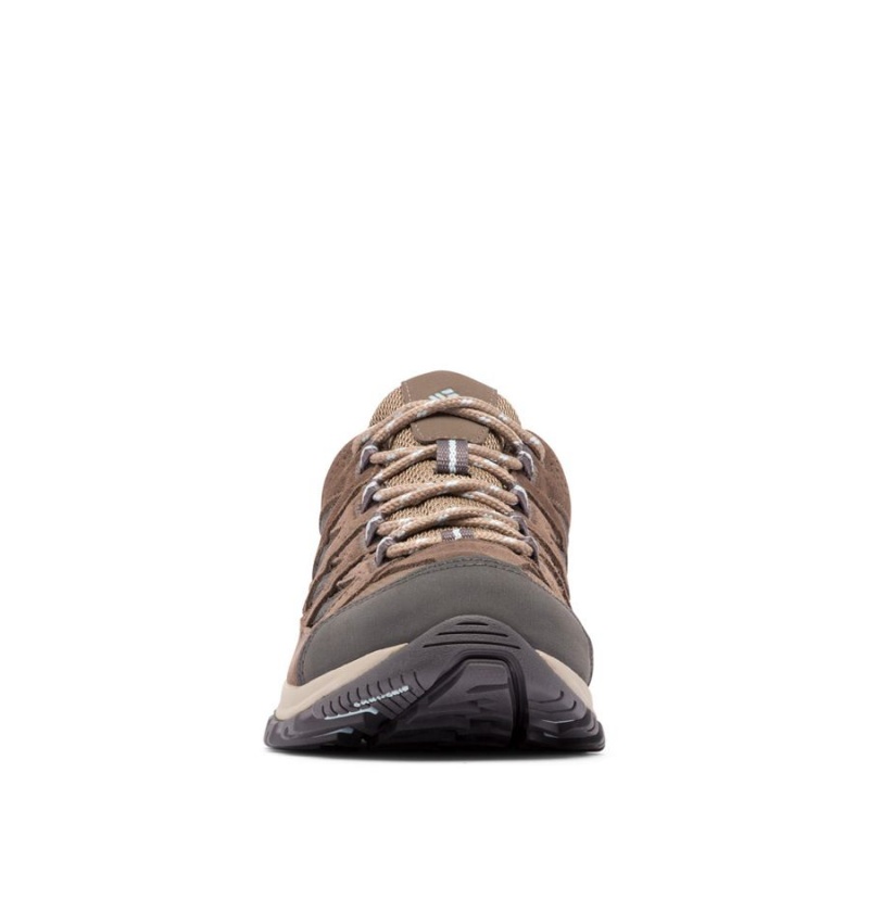 Brown Women's Columbia Crestwood Waterproof Hiking Shoes | KBILN-4685