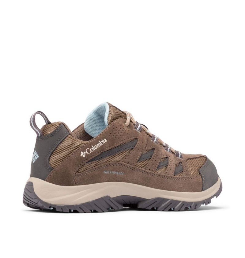 Brown Women's Columbia Crestwood Waterproof Hiking Shoes | KBILN-4685