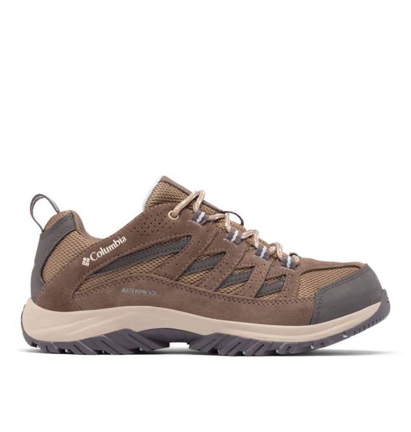 Brown Women\'s Columbia Crestwood Waterproof Hiking Shoes | KBILN-4685